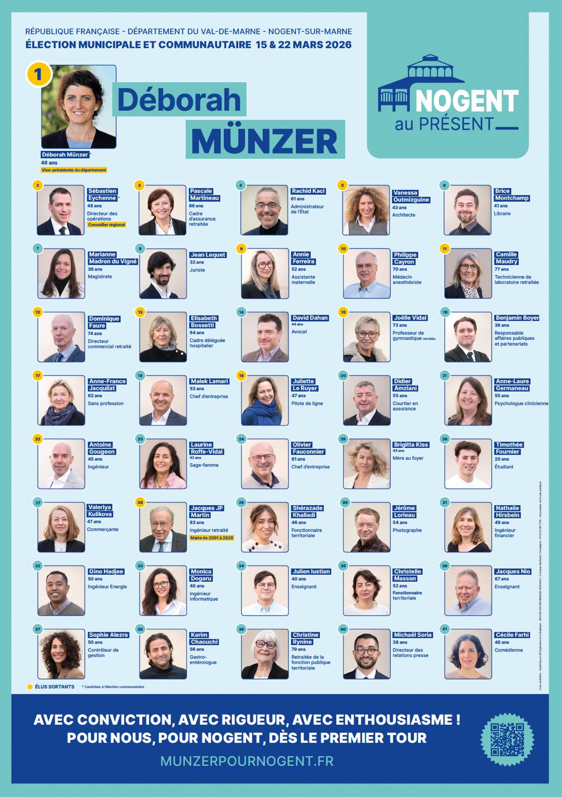 Affiche liste officielle Nogent au Présent